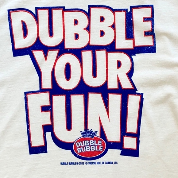 Double Bubble, Double Your Fun, Nostalgic, T-Shirt, 2019, Mens, Size, 2XL, NEW - Picture 7 of 9